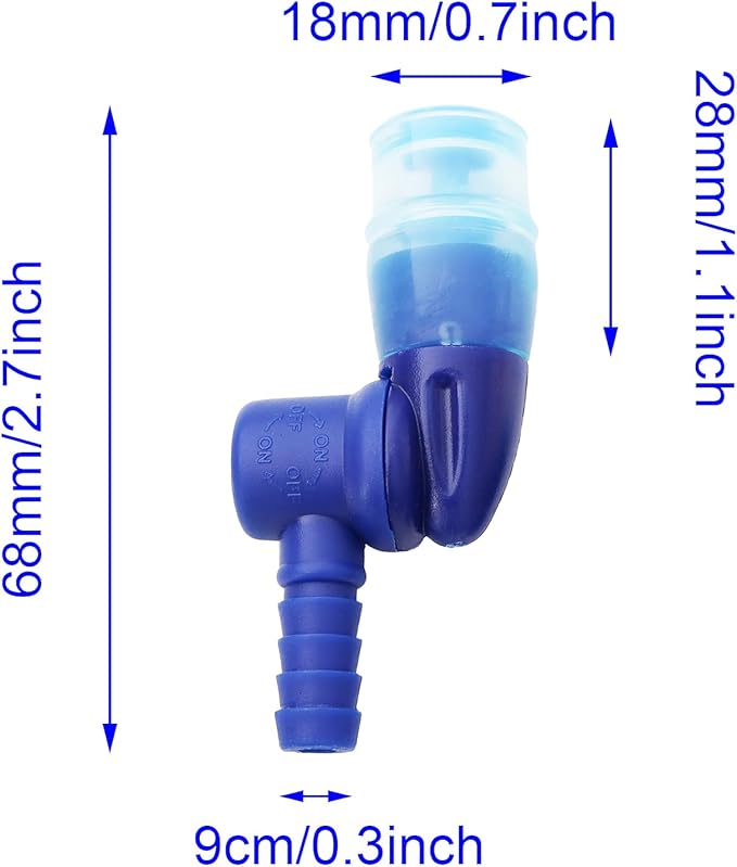 Hydration Bladder Bite Valve Replacement Mouthpiece Fit for Any Water Backpack and Most Brands, with Manual Switch Valve