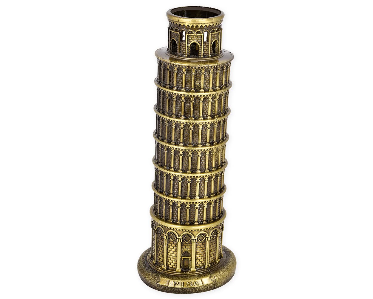 DS. DISTINCTIVE STYLE Metallic Leaning Tower of Pisa Statue Souvenir Figurines Tower Model Kit for Home Decoration, Party