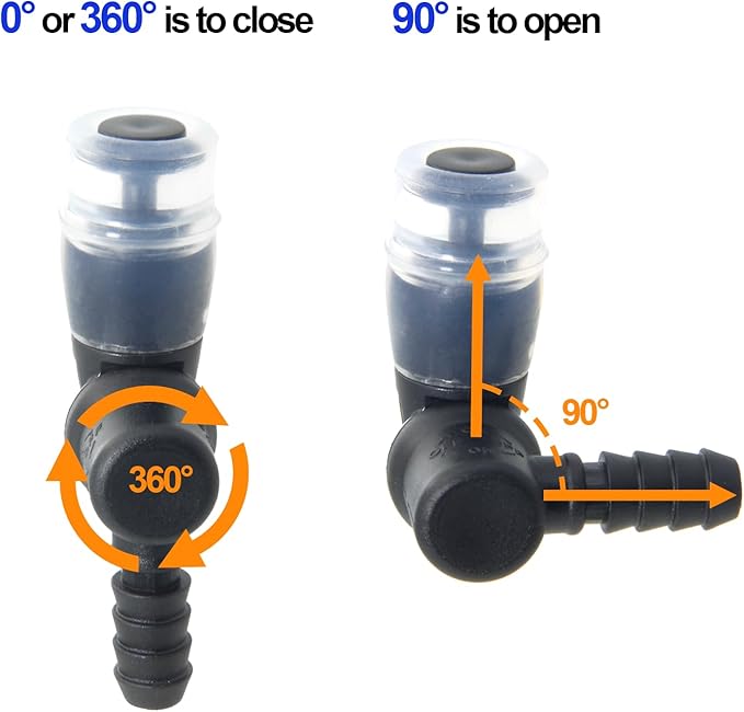 Hydration Bags Bite Valve Mouthpiece Replacement for Cross Country Bladder Bag Detachable Universal Manual Switch for Any Hydration Pack System