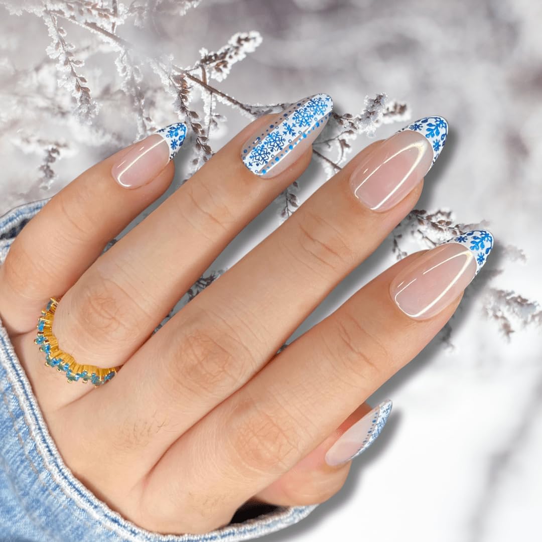 Maniology Holiday Cheer Nail Stamping Plate Set | 3-Piece Christmas-Themed Manicures, Winter-Inspired Nail Designs – Reusable, Rectangular Stainless Steel Nail Art Templates for DIY Manicures