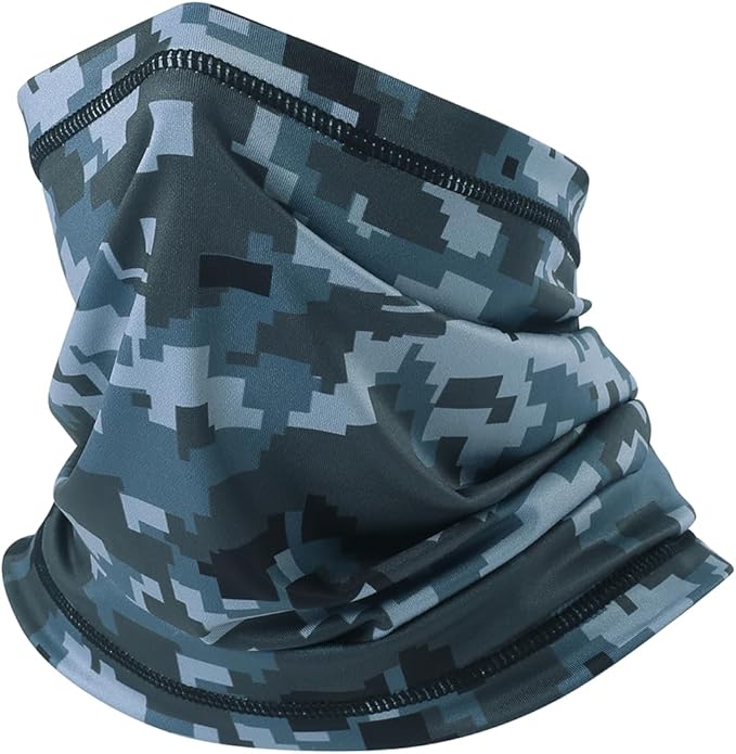 UV Protection Cooling Neck Gaiter Face Mask Scarf for Men - Windproof Neck Cover Bandana Neck Warmer Mask