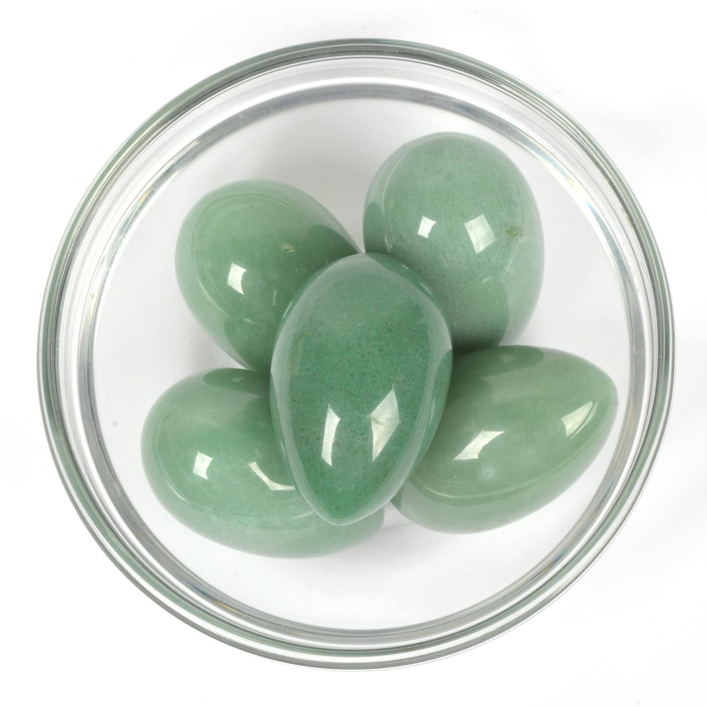 Justinstones Natural Green Aventurine Gemstone Egg Crystal Healing Chakra Meditation Home Office Decor Stone with Stone Stand