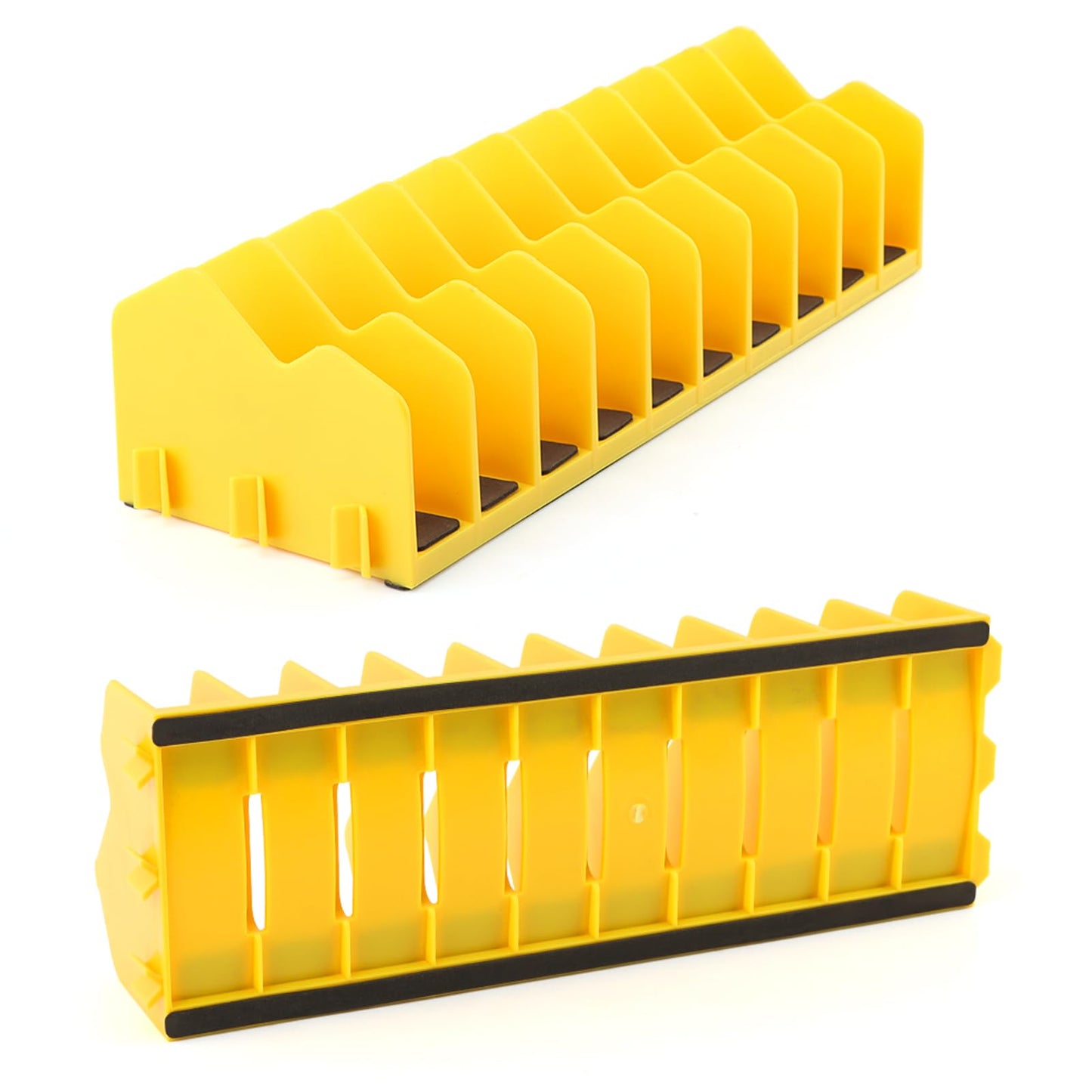 Plier Pro No-Slip Plier Organizer,2 Pcs Pliers Rack with Rubber Base,Holds 10-Tools of Any Size,Durable & Long-Lasting Tool Storage Box Rack for Pliers,Cutters,Other Small Tools