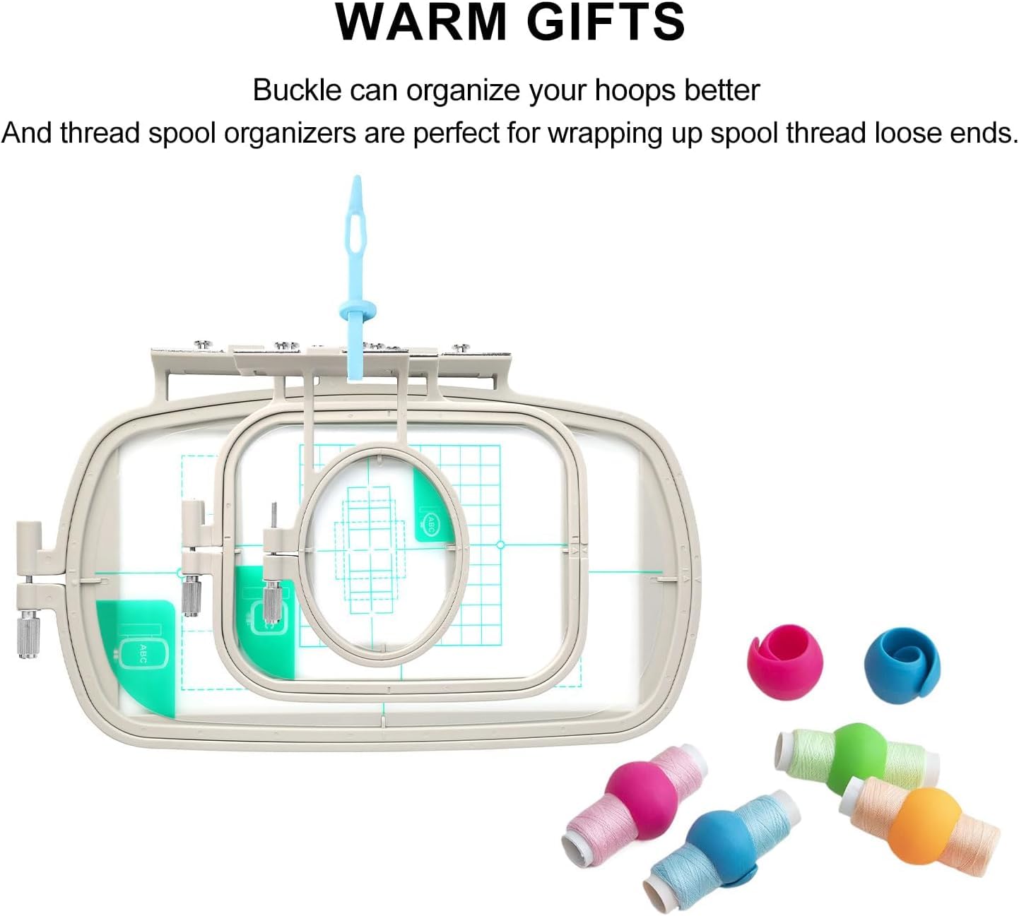 Maggiehoop Embroidery Hoops for Brother SE700 SE600 PE545 PE535 PE550D SE725 SE630 SE400 PE525 PE540D PE500 SE625 SE425 M380D LB5500 Innovis Babylock Brother Embroidery Machine Hoop (3in1-A Set)
