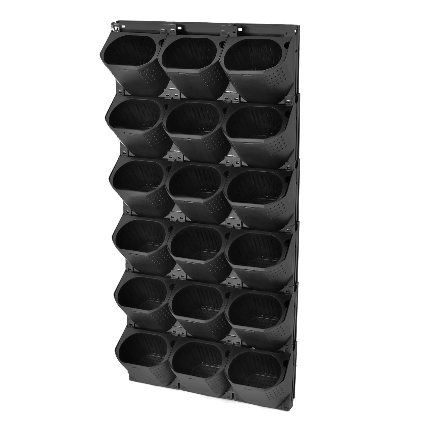 QIUTMER 36-Pot Wall Mounted Vertical Garden Planter 10.56fl oz Water-Storage Layer with Drainage/Vent Holes, Indoor Outdoor for Flowers Herbs Vegetables