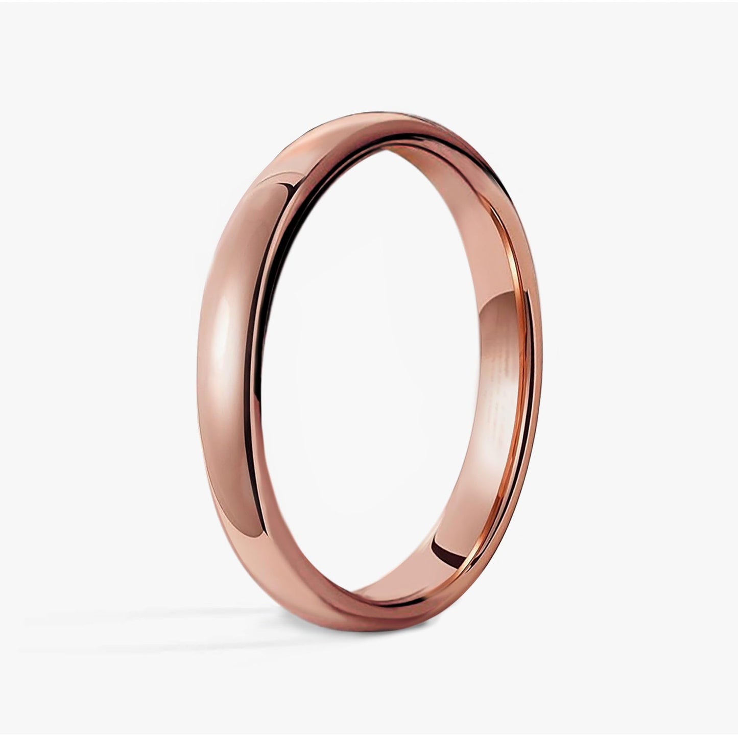 IVY & BAUBLE Pure Uncoated Solid Copper Ring for Men & Women — Lab-Tested, Raw Authentic Copper Band, Wellness Jewelry, Crafted in USA, 3mm, Size 6