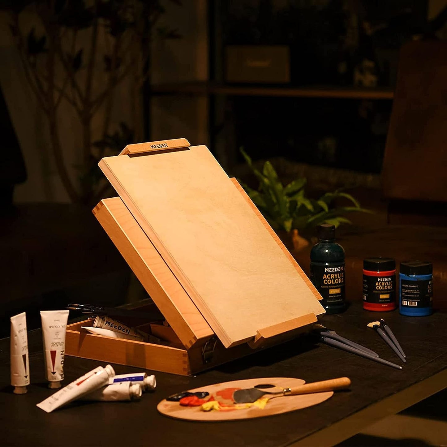 MEEDEN Unfinished Wood Canvas Board: 3/4” Deep 5x7” Wooden Canvas Panel Pack of 6 - Blank Cradled Wood Art Board for Painting