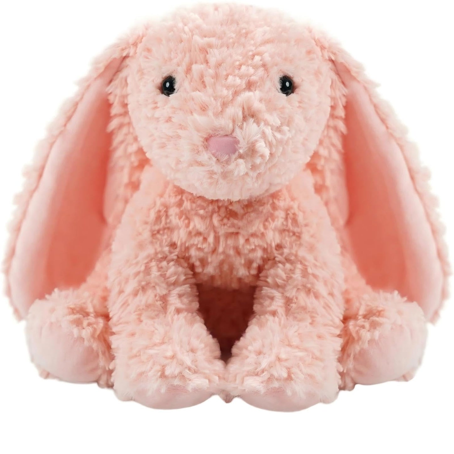 OROZCOR Bunny Stuffed Animal, Cute Fluffy Bunny Plush Toy 8.5in,Cute Bunny Rabbit Stuffed Animal with Fluffy Soft Ears Easter Gifts for Kids Baby Girls (Red Rabbit)