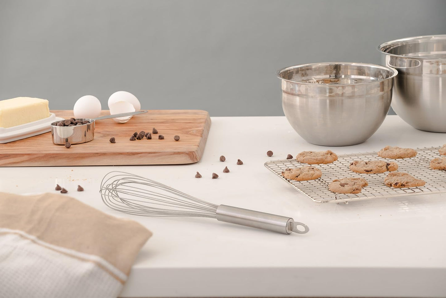 Cuisipro 8" Egg Whisk, Silver