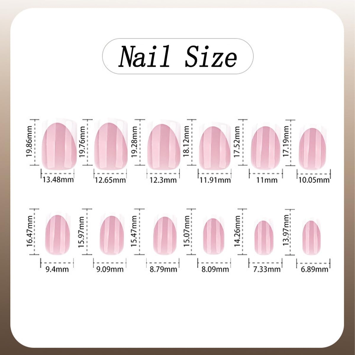 French Tip Press on Nails Short Square Fake Nails Glossy Nature False Nails Nude Pink Reusable Full Cover Acrylic Nails for Women Nail Decoration 24Pcs