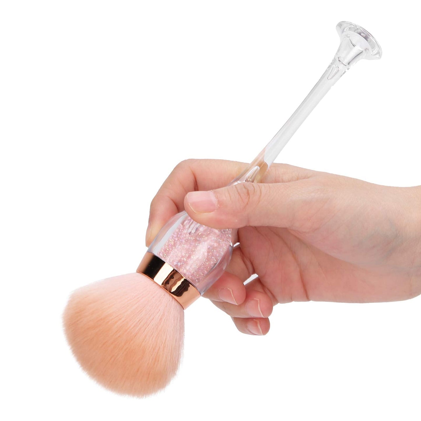Professional Nail Art Dust Removal Brush, Nail Dust Removal Brush, Portable Blusher Loose Powder Brush Manicure Tool Powder Brush Makeup Brush