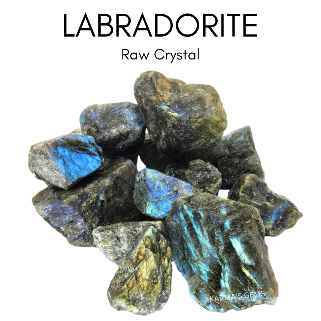 Crystals, Rocks, Jade, Crystals and Healing Stones, Witchcraft Supplies, Healing Crystals, Stones, Healing Stones, Rock Collection, Agate, Raw Stones (Labradorite, 2 Pcs)
