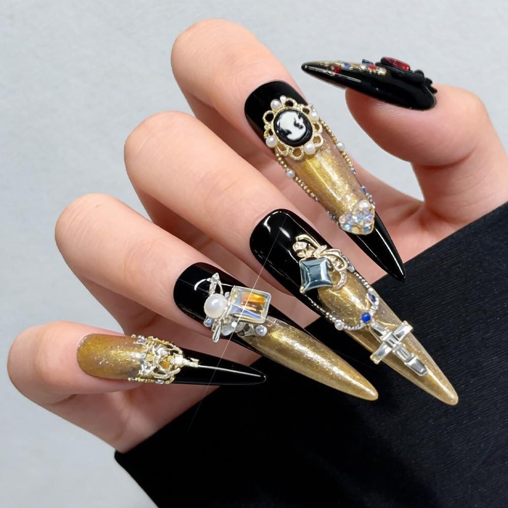 3D Nail Charms and Gems Cute Rhinestones Y2K for Nails Nesign Junk Case Charms Jewels for Nail Art Decorations (Fancy Diamonds)