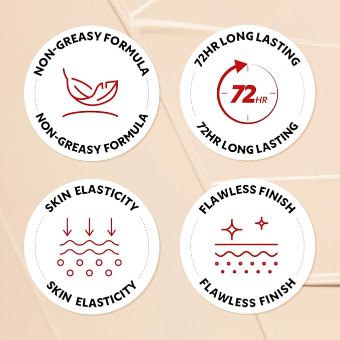 [*Mini Size*] TIRTIR Mask Fit Red Cushion Foundation | Full coverage, Weightless, Skin fit, Satin Glow Finish, Korean Makeup BB Foundation, beauty, Tattoo cover up, Buildable (#34W Toffee, 0.15 Fl Oz)