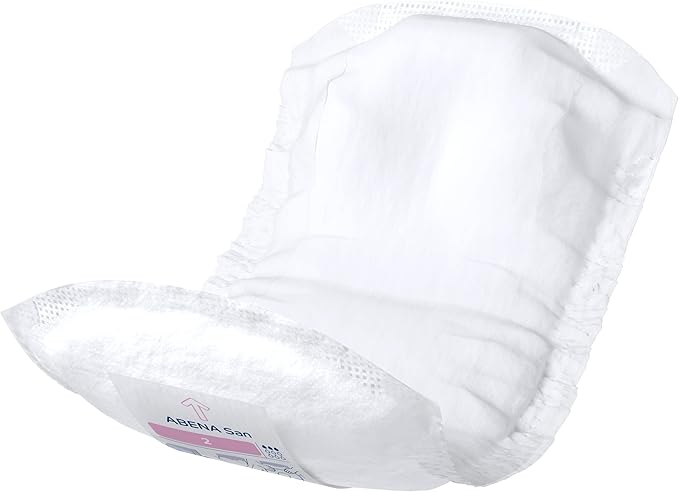 Abena San Premium Incontinence Pads, Light Absorbency, (Sizes 1 to 3A), Size 2, (Pack of 8, 240 Count Total)