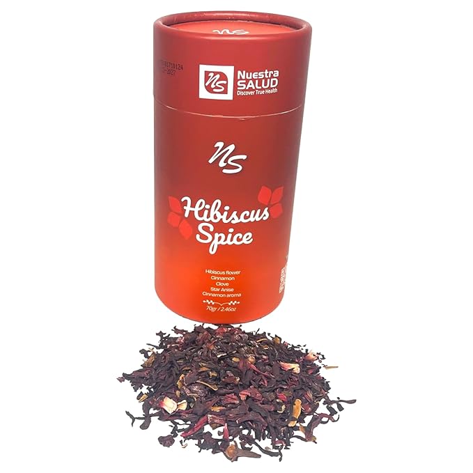 Hibiscus Spice Herbal Infusion Tea Cinnamon Clove Star Anise (70g) Invigorating Aroma