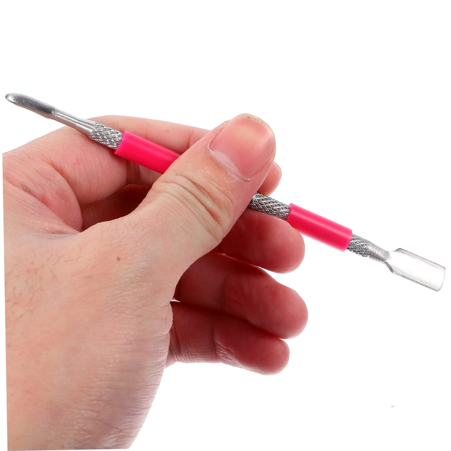 Healeved 6Pcs Stainless Steel Cuticle Pushers Nail Cleaning Tools Manicure Pedicure Kit for Natural Nails Nail Art Care 5.31In