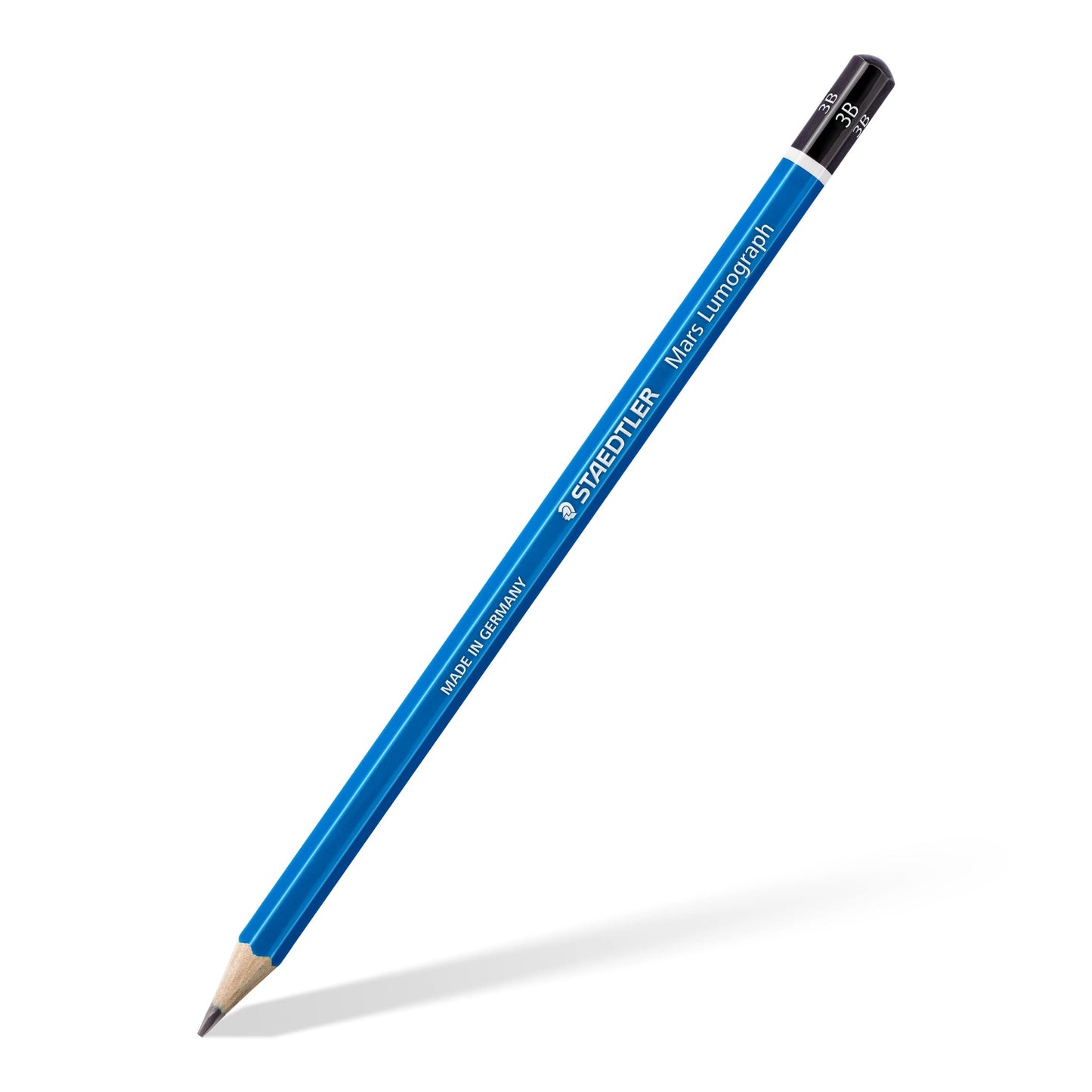 Staedtler Mars Lumograph 3B Graphite Art Drawing Pencil, Medium Soft, Break-Resistant Bonded Lead, 12 Pack, 100-3B