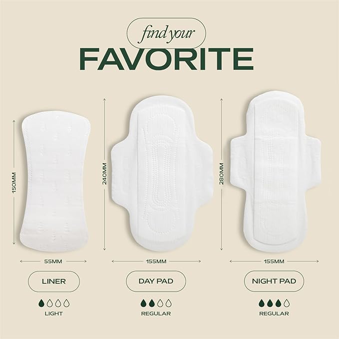 Hempress Panty Liners for Women, 120 Count, Feminine Care Organic Pads, Light Absorbency Comfortable Discreet Pantiliners, Cotton Menstrual Sanitary Napkins, Fragrance Free, Skin Friendly & Breathable