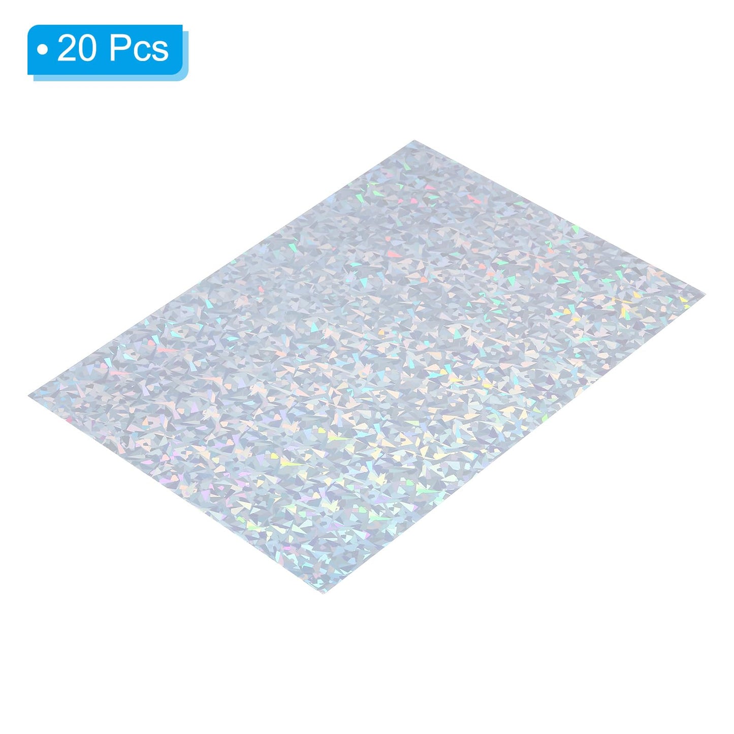 PATIKIL 11"x8.5" Holographic Cardstock, 20 Pack Metallic Iridescent Mirror Paper Foil Board Reflective Sheets for Scrapbook Poster DIY Craft, Style 2