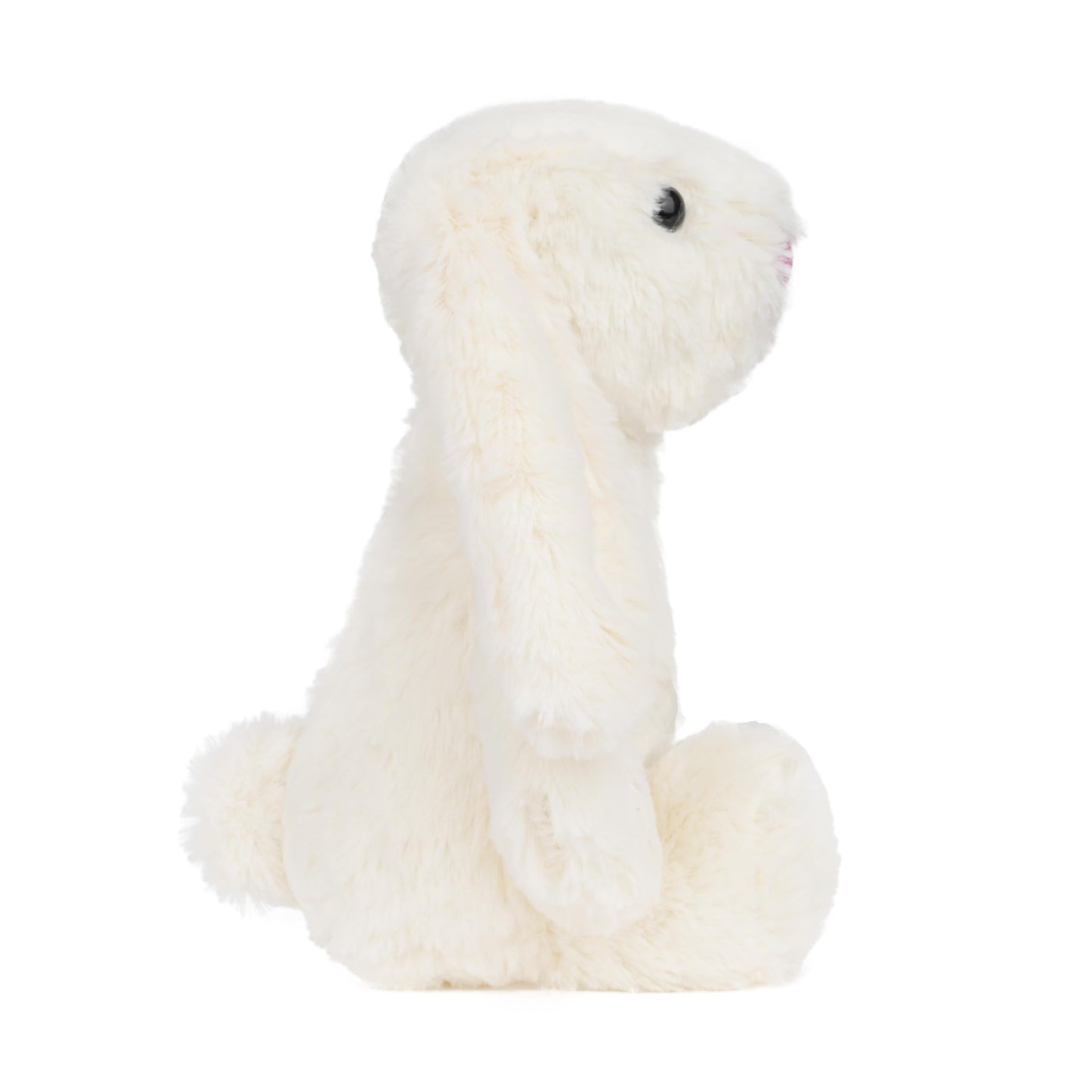 shiguangji Bunny Stuffed Animal Plush Toy 11.8 in, Soft Rabbit Plush for Babies and Toddlers, Cuddly Bunny Toy for Nursery Decor and Easter Gift (White)