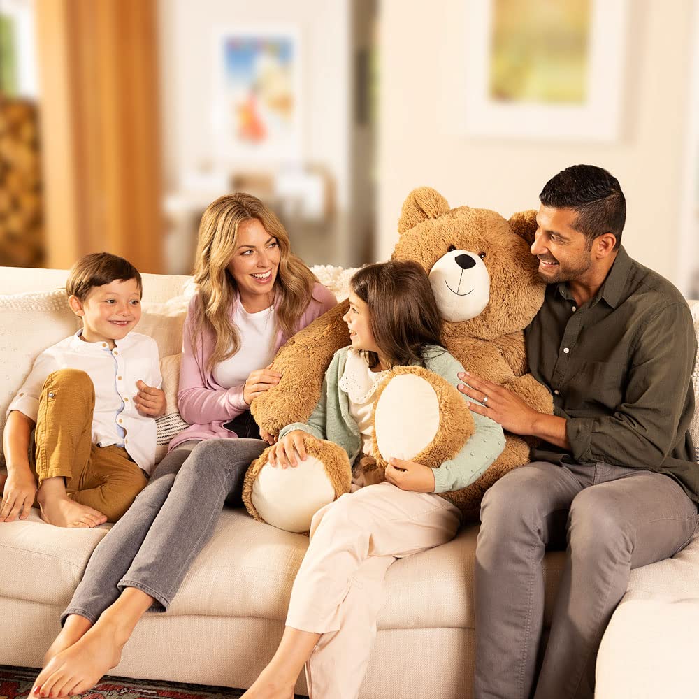 Vermont Teddy Bear Giant Stuffed Animal 4 FT - Big Easter Teddy Bear for Kids & Adults | Stuffed in Vermont, USA - Eco Friendly Gift Saves 200 Plastic Bottles
