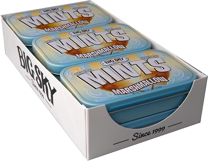 Big Sky Sugar Free Marshmallow Mint Tins: 6-Piece Box