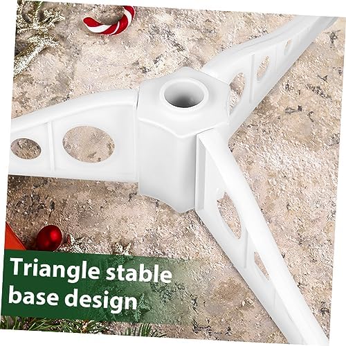 Luxshiny Set of Tree Bases 15cm Rotating Tree Stand Rack Four Fake Riser Plastic
