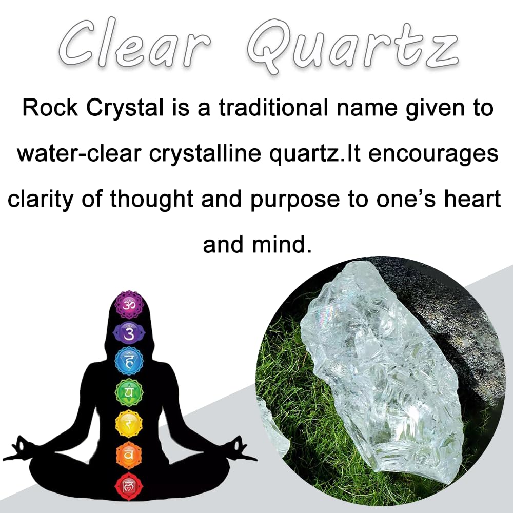 2PCS Natural Raw Stone Healing Crystals Bulk Healing Gemstones for Reiki Tumbling Fountain Rocks Meditation Garden Home Decor (Clear Quartz)