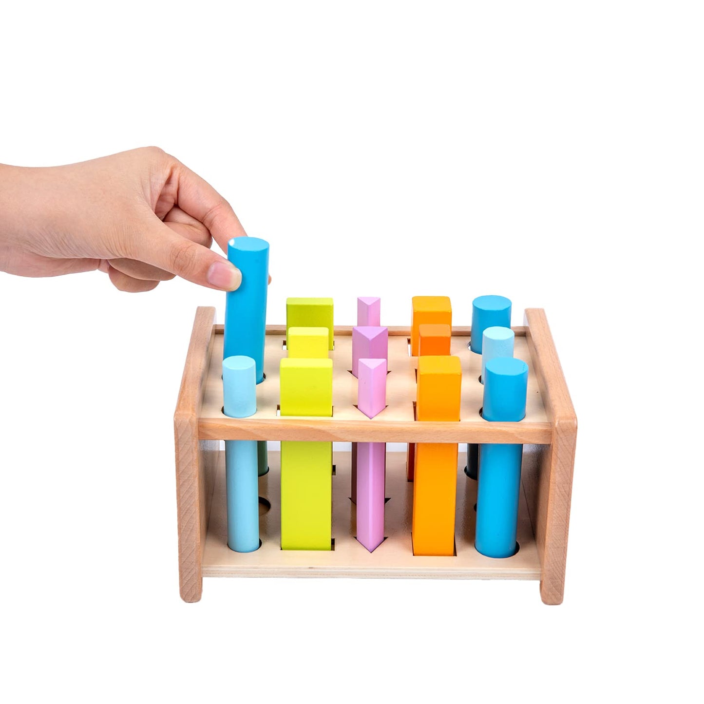 Montessori Shape Matching Toys - Wooden Shape Sorting Toys for 1-3 Years Old Children - Educational Toy for Preschoolers