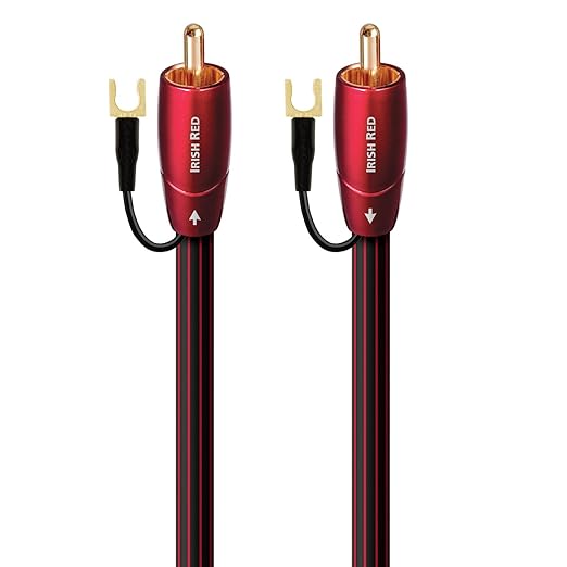 AudioQuest 8m Irish Red RCA Audio Cable Black - Audio Cables (RCA, RCA, 8 m, Black)