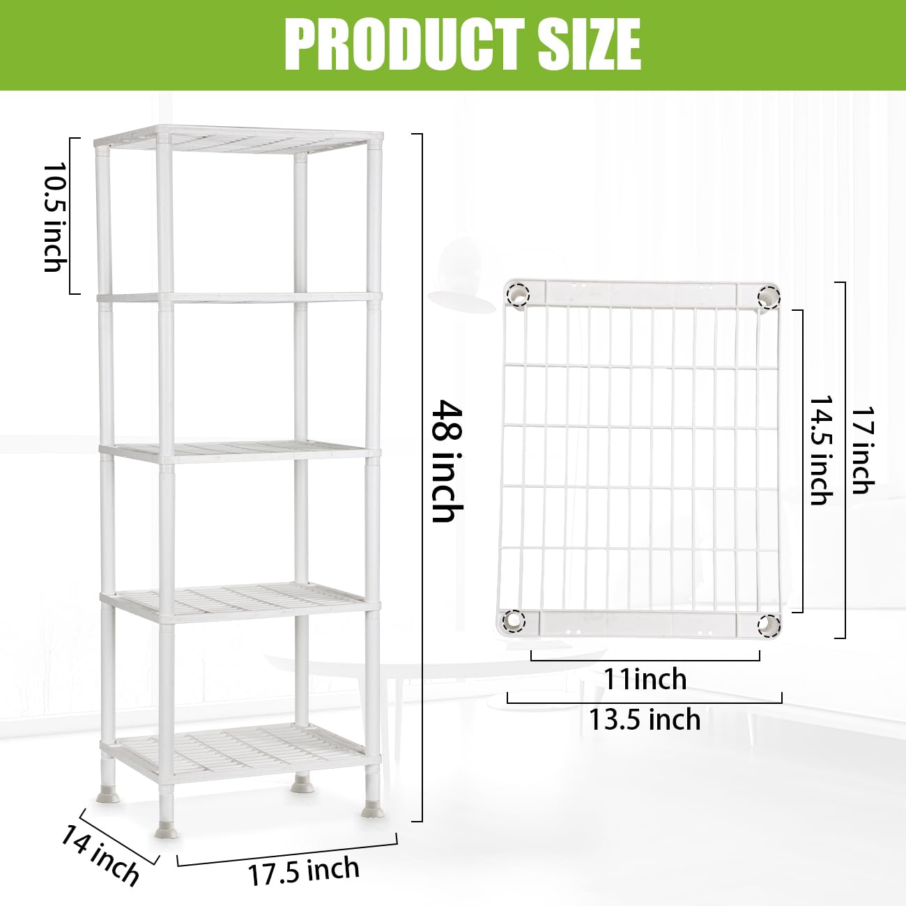 BTPLASTIK Plastic Plant Stand, Universal Plant Seedling Tray Organizer - with Ventilated Mesh, for Indoor/Outdoor Gardening, Durable Plant Pot Holder