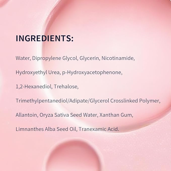 REAL DEEP HYALURONIC ACID GLOW MASK - Hydrating & Brightening Face Mask for Dry/Combination Dry Skin, Reduces Dullness & Fatigue, Camellia Fabric, 24H Moisturization