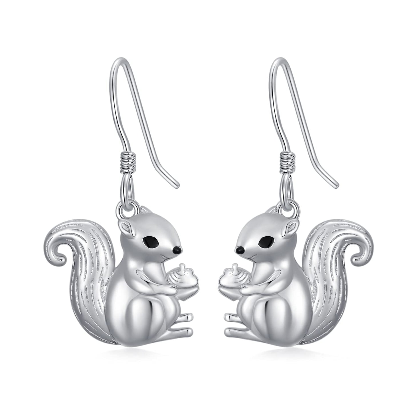 PROESS Frog/Squirrel Earrings Sterling Sliver Frog Jewelry Frog Gift for Women Nickel Free (Squirrel)