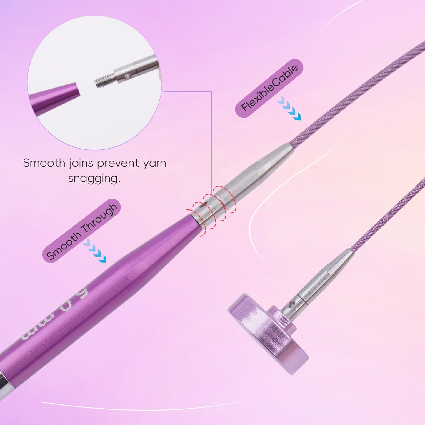 Weabetfu Interchangeable Knitting Needles Set 2 Inch Short Circular Knitting Needles for Sock,Aluminum Shorties Knitting Round Needles for Beginner and DIY Crafts (12 Pairs 3.0~8.0mm)