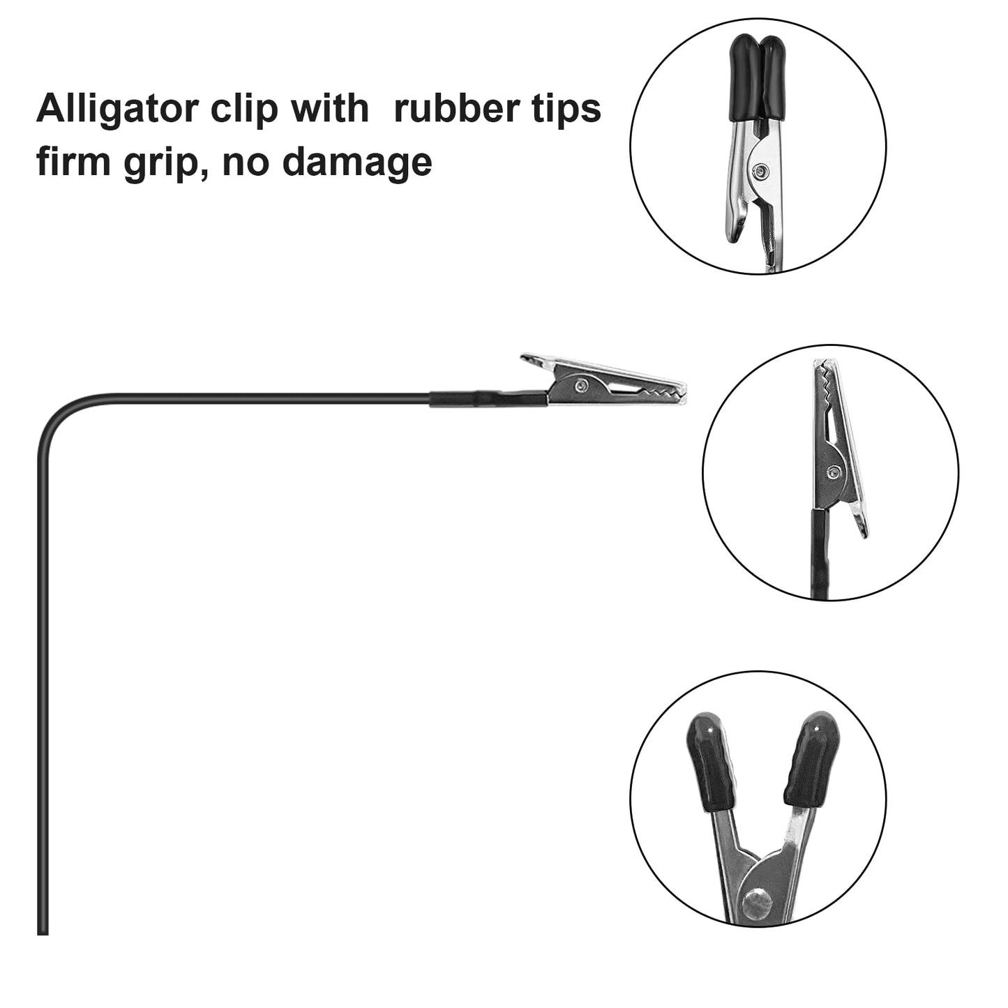 Larger Base 14 x 19 Holes Model Painting Stand Base Holder and 20Pcs Bendable Alligator Clip Sticks Set Modeling Tools for Airbrush Hobby Model Parts DIY