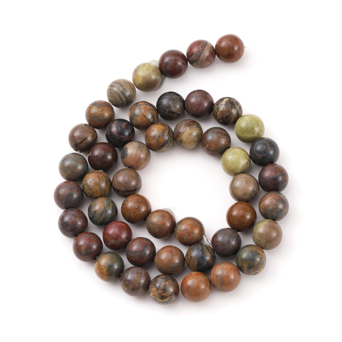 6mm 60pcs DIY Natural Colorful Agate Stone Beads Round Healing Crystal Gemstone Loose Beads for Jewelry Making Handmade Bracelet Necklace