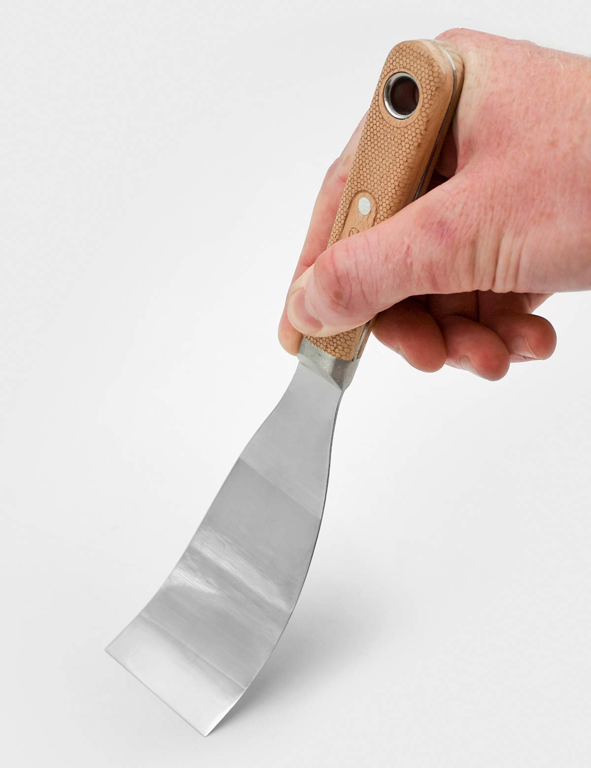 ROLLINGDOG 4PC Putty Knife Scrapers - Stainless Steel Spackle Knife Set with Laser Engraved Wood Handle for Scrapering,Drywall Repairs and Spreading(1",2",3",4")