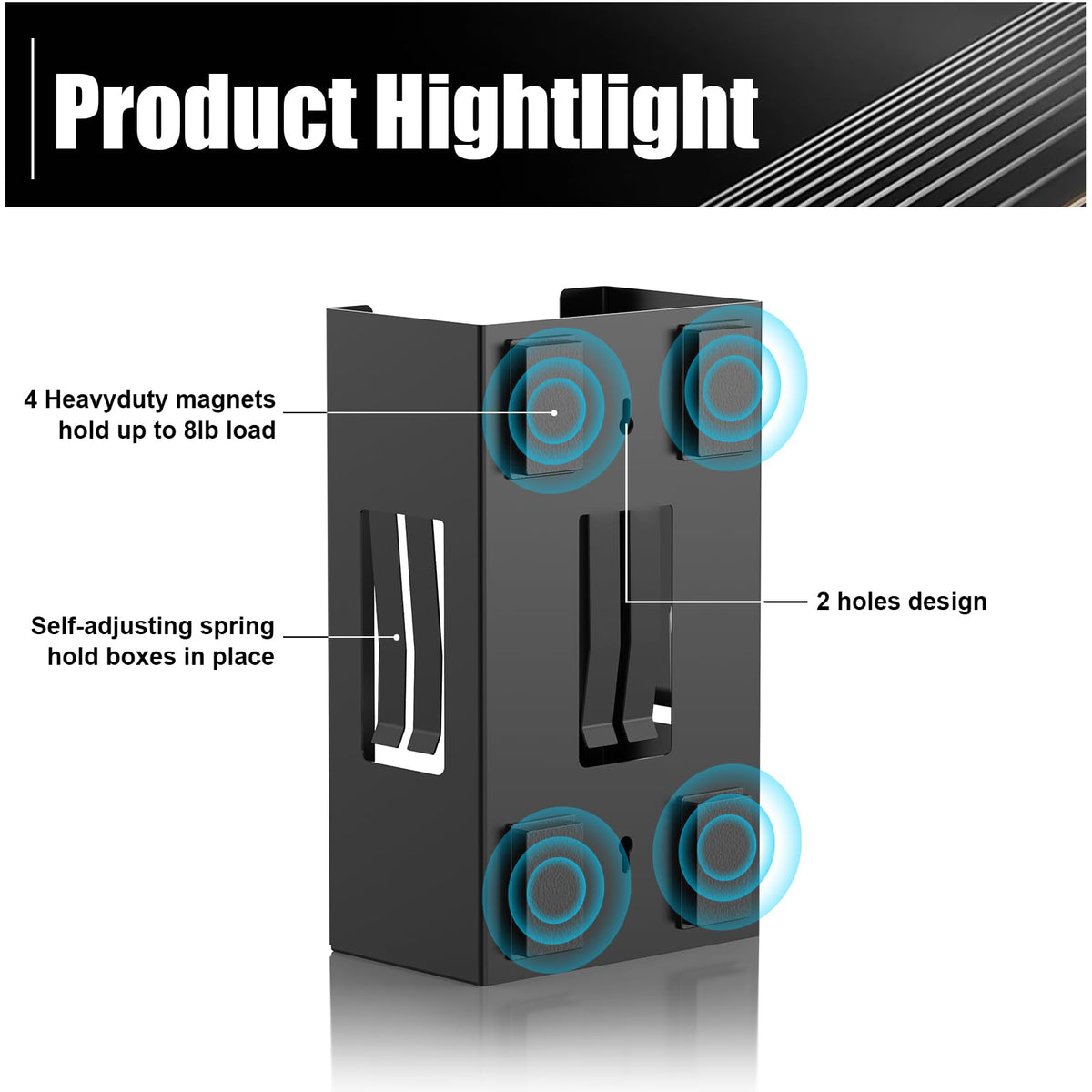 Magnetic Glove Box Holder