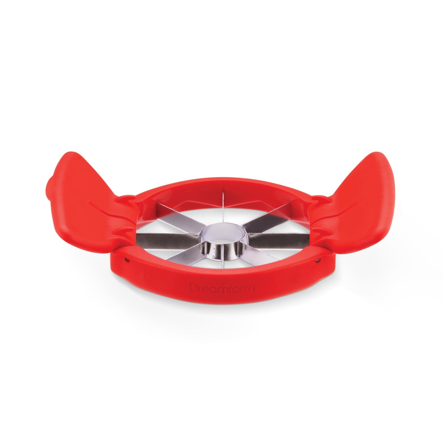 Dreamfarm Flapple Fold-Flat, Space-Saving Apple Corer & 8-Piece Apple Slicer - Red