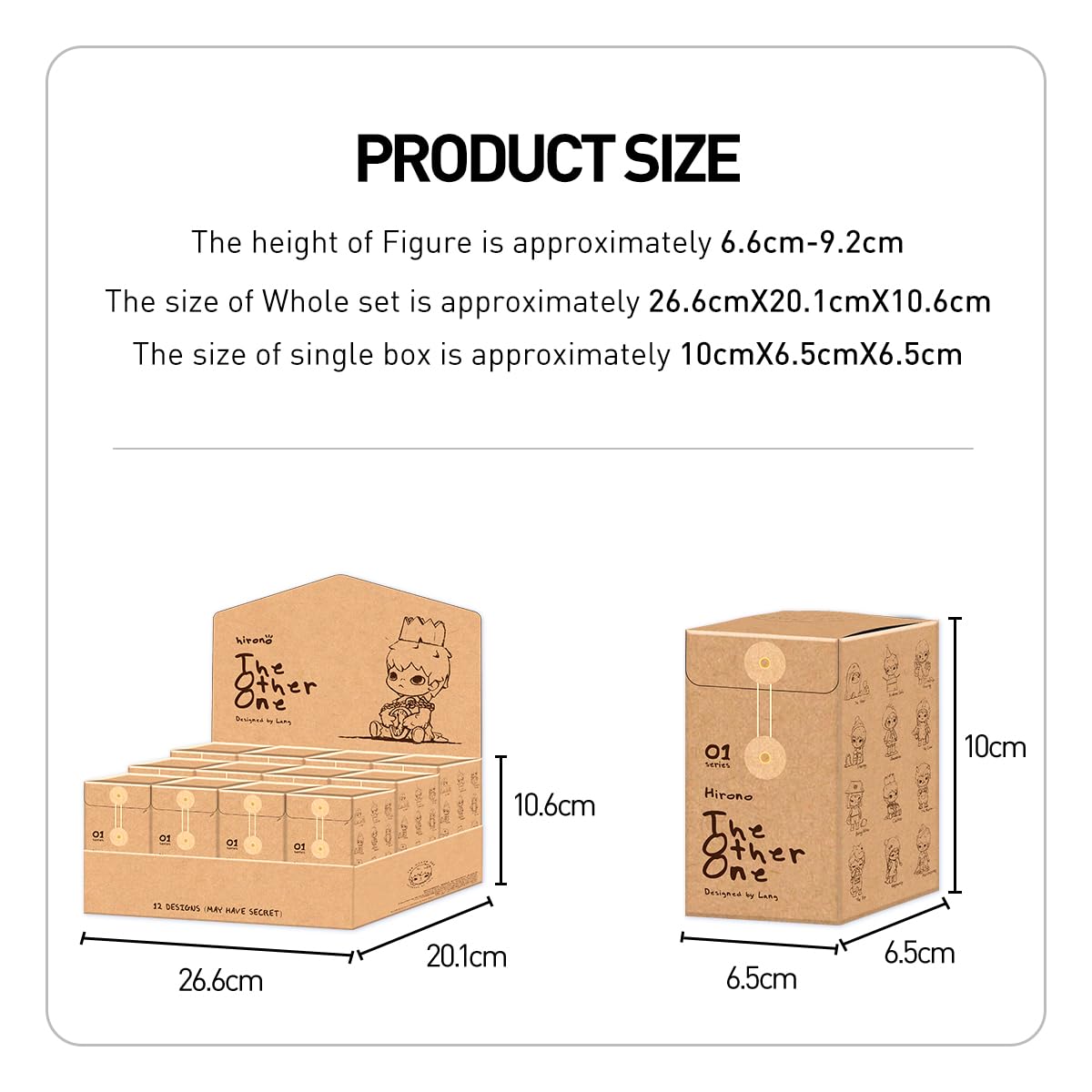POP MART Hirono The Other One Blind Box Figures, Random Design Box Toys for Modern Home Decor, Collectible Toy Set for Desk Accessories, 1PC