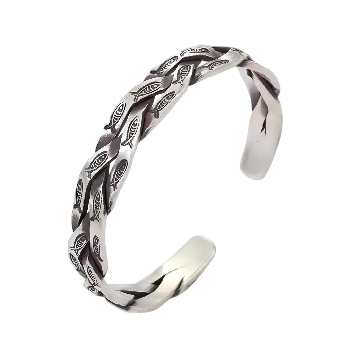 Handmade 925 Sterling Silver Bangle Bracelets For Men Women Twist Weaved Bangle Bracelets Wide Band Chunky Bangles Retro Braid Cuff Bracelet Open Adjustable Cuff Bangles For Men Punk Statement Bangles