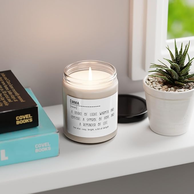 Candles Birthday Gifts for Boyfriend, Gift Funny for Birthday Anniversary, Couples Gifts Ideas for Husband Wife Girlfriend Boyfriend, Soy Scented Candle for Couple, Name Definition Candle for Her