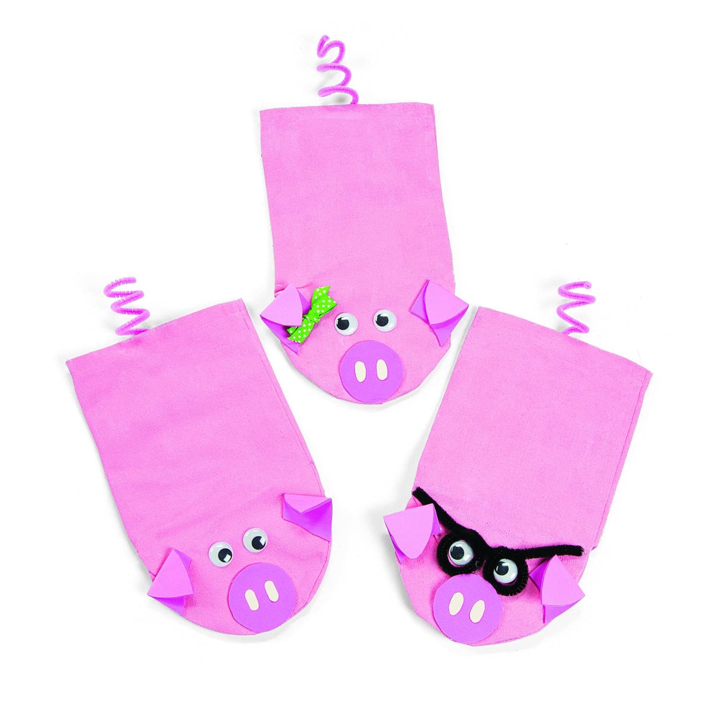 Fun Express DIY Hand Puppet Kit Makes 12 Sock Puppets - Arts and Crafts for Kids Ages 4-8 | Craft Kits for Birthday Party Activities & Creative Home Projects | Blank Canvas Material
