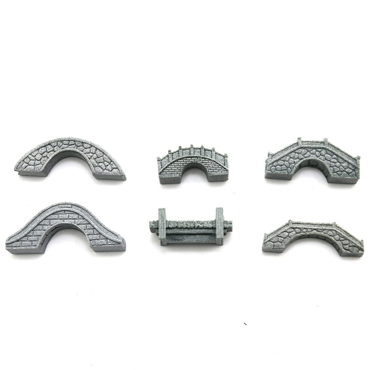 MDEOOSKY 6PCS Mini Stone Bridge Ornaments for Garden Outdoor Decor Porch Yard Potted Plants Micro Landscaping Tiny Home Kit Art Statues Ornament
