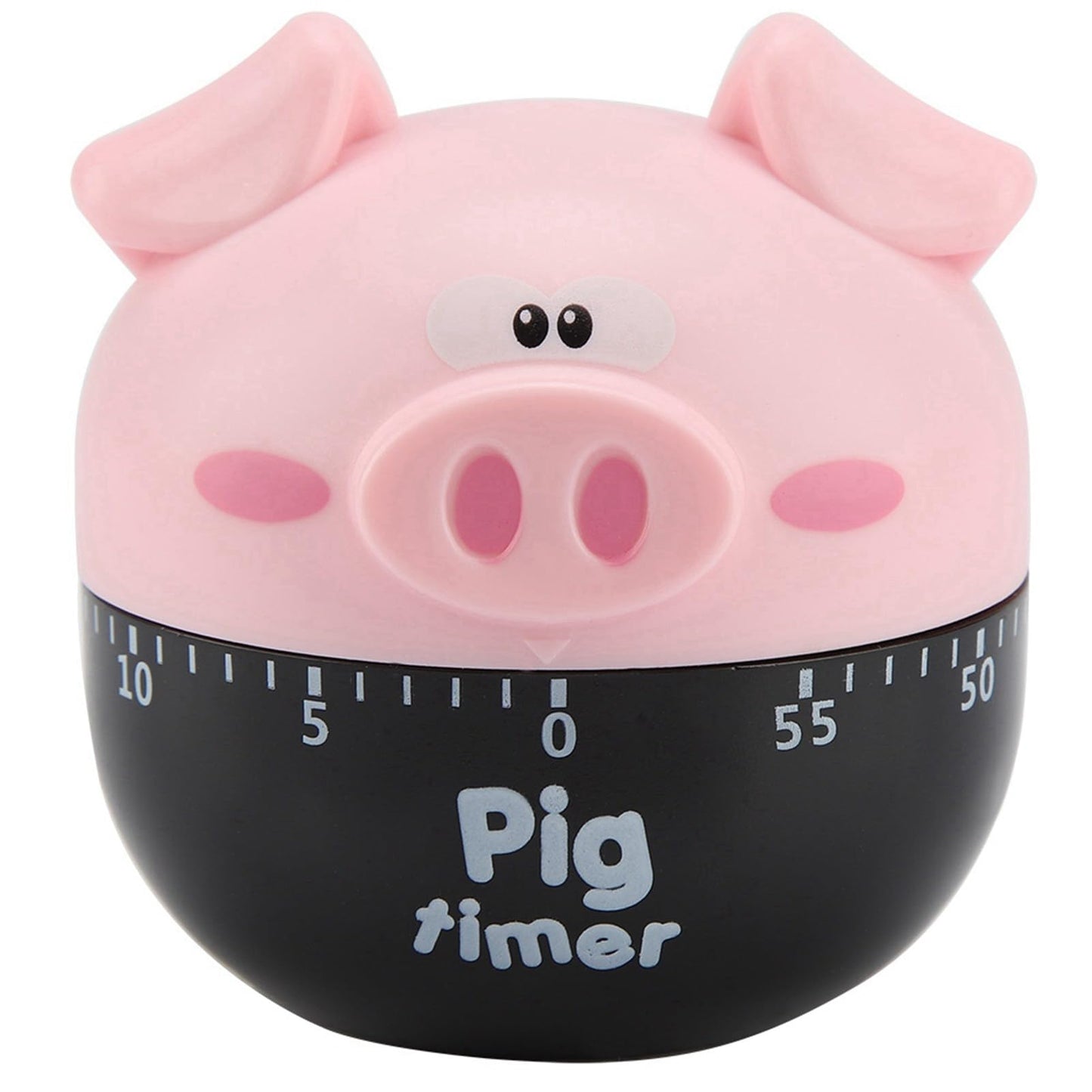 ‌shenruifa ‌‌‌‌‌‌Cute Cartoon Pig Kitchen Timer - Mechanical Cooking Timer Counter for Baking, Eggs & More (Pink)