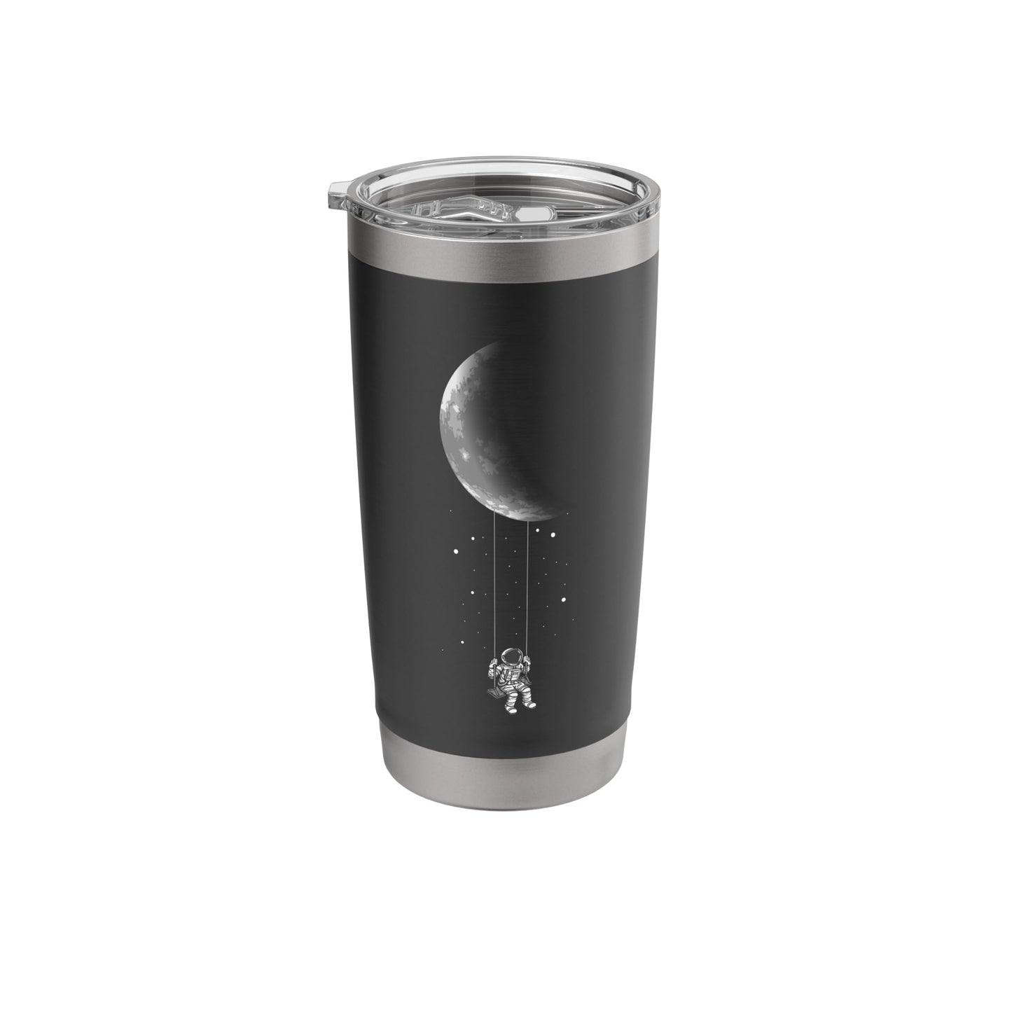 Moon Swing - Stars Galaxy Astronaut Universe Space Stainless Steel Insulated Tumbler