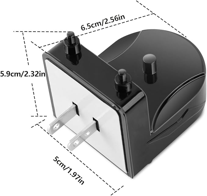 Wall Charger for Philips Sonicare Electric Toothbrush, Wireless Electric Toothbrush Wall Charger for Philips Sonicare HX6100/ HX3000/ HX6000/ HX8000/ HX9000 Series (Black)