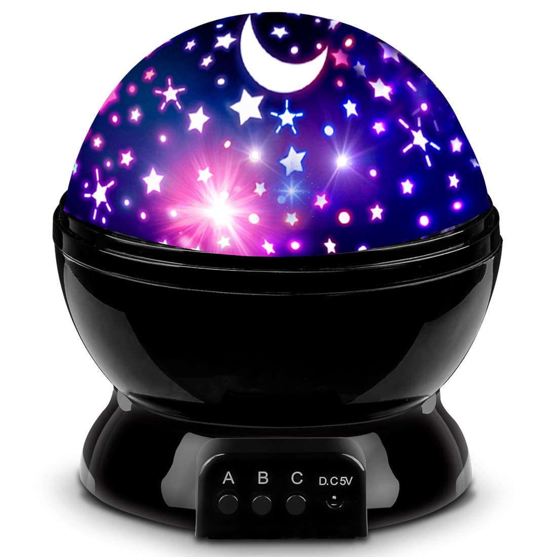 Star Projector Night Light for Kids, 360° Rotating Star Lights for Bedroom, Kid Night Light Projector, Ceiling Light Projector for Kids Room, Birthday Gift for 3 4 5 6 7 8 Year Old Girls Boys
