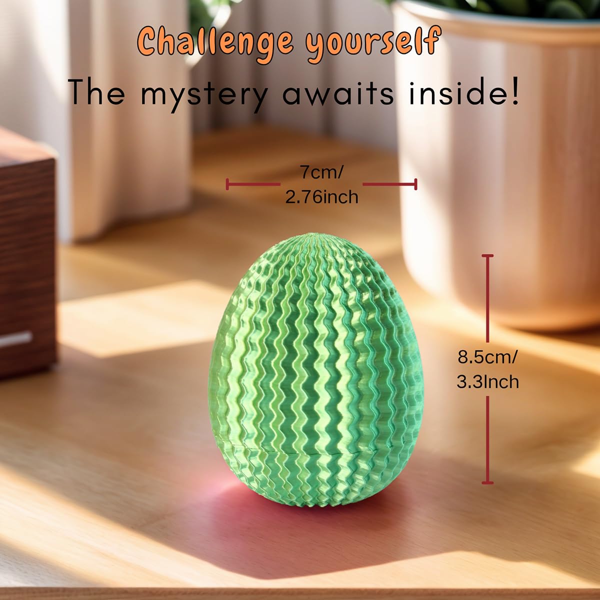 2026 Creative Gift Box: Easter Egg Mystery Puzzle with Hidden Compartment, Reusable Brain Teaser Game for Adults & Kids, Money Gift Ideas for Birthday Christmas Party Celebration